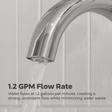 Raya 4-in Chrome Centerset Bathroom Sink Faucet