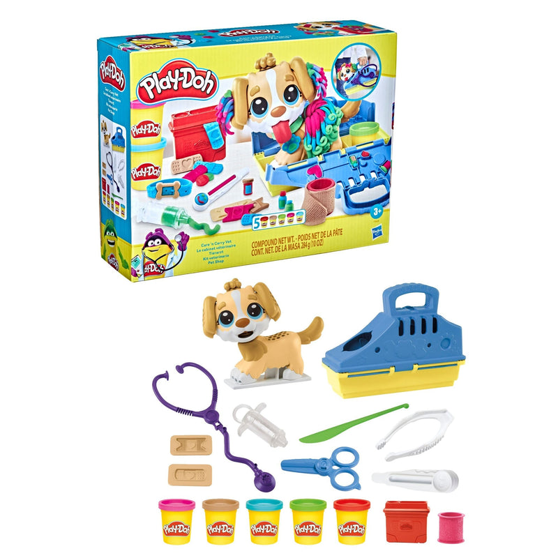 Care N' Carry Vet Playset, With Compound Cans, Non-Toxic, 10 oz, 5-pc, Ages 3+ R3848