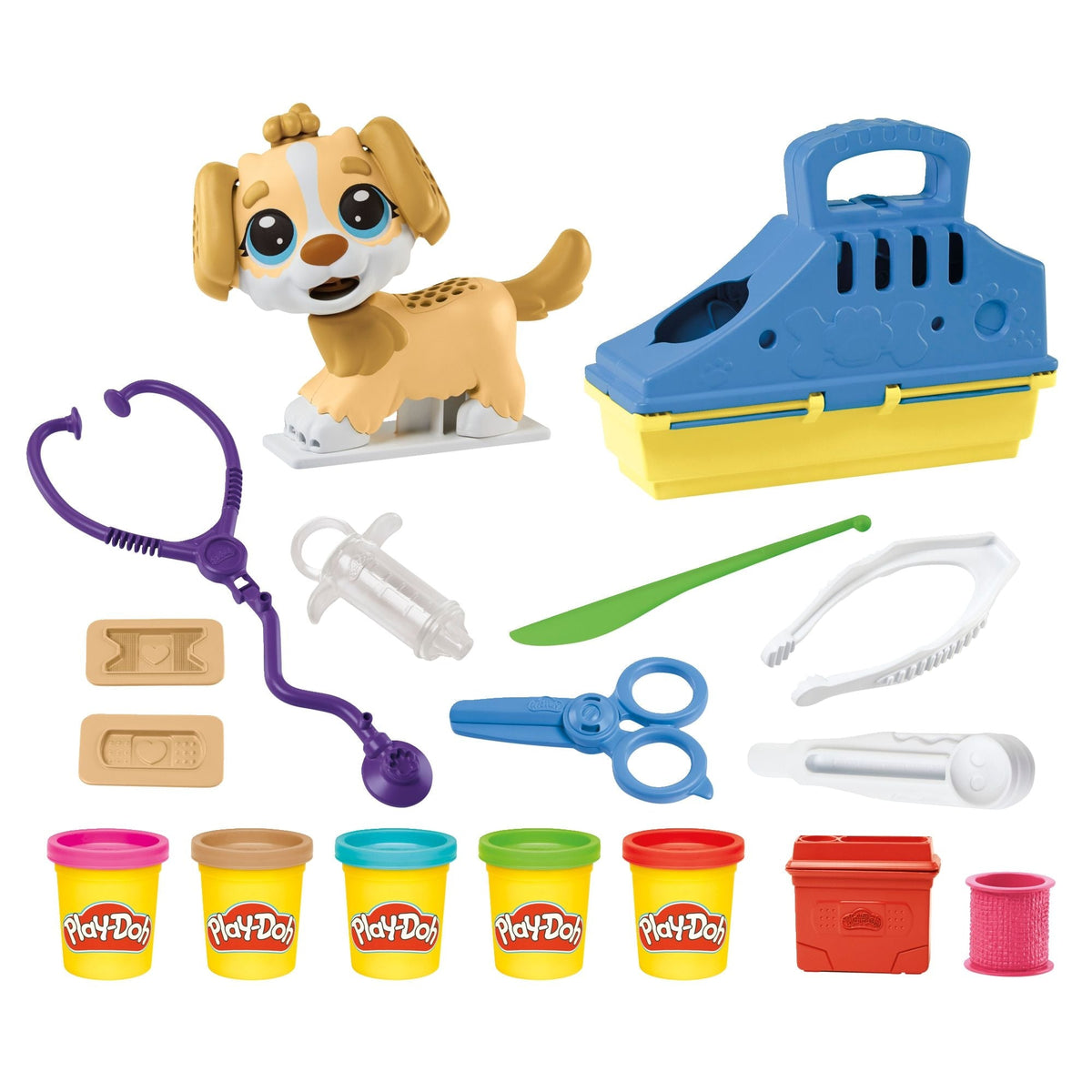 Care N' Carry Vet Playset, With Compound Cans, Non-Toxic, 10 oz, 5-pc, Ages 3+