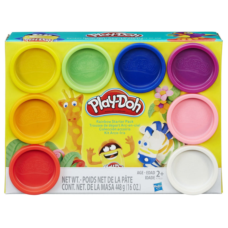 Rainbow 8 Colour Starter Pack Molding Material For Toddlers & Kids, Ages 2+ U7848