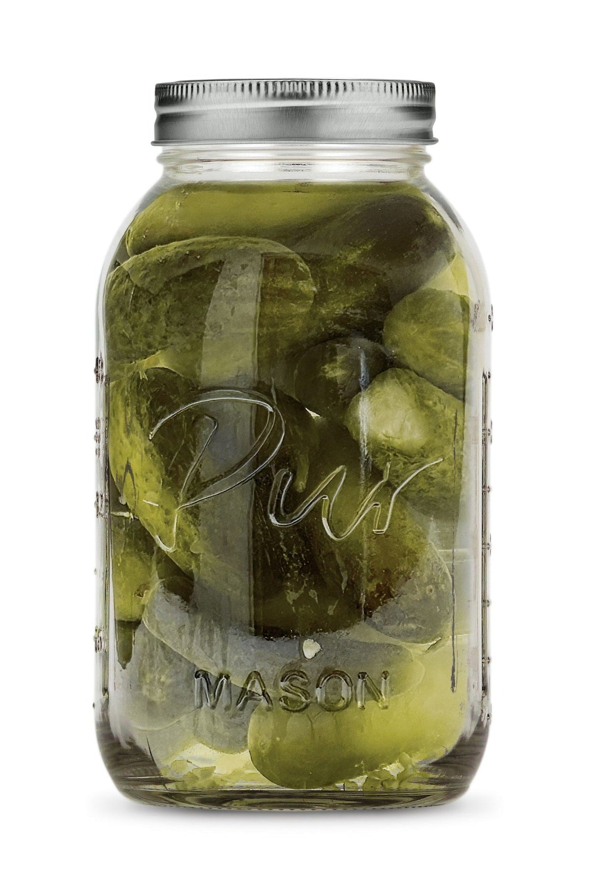 XL 64-oz BPA-Free Mason Jar with Canning Lid and Band, 6-pk