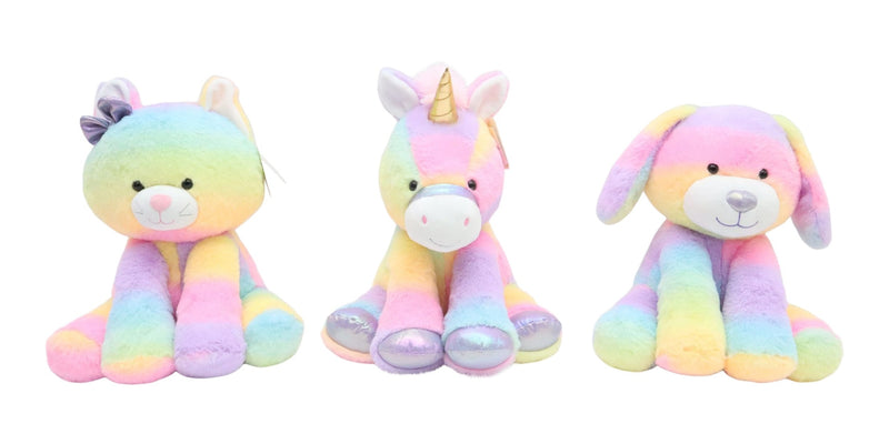 Rainbow Buddies 10-in Plush Toy, Assorted, Collectibles N9279