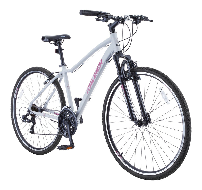 Route Hybrid Bike with Alloy V-brakes, 700C, 21-Speed, White N4589