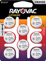 CR2032 Lithium Coin Batteries, 8-ct