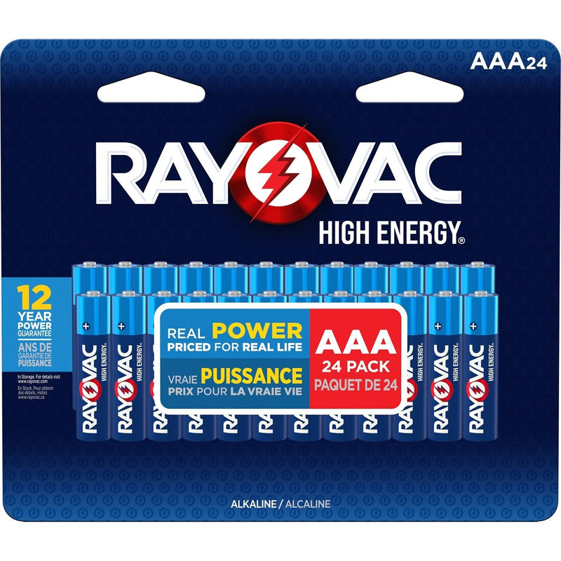 HIGH ENERGY AAA Alkaline Batteries, Long Lasting, All Purpose, 24-Pk C9212