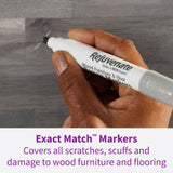 Exact Match Wood Furniture & Floor Repair Markers, White-Grey, 6 Shades