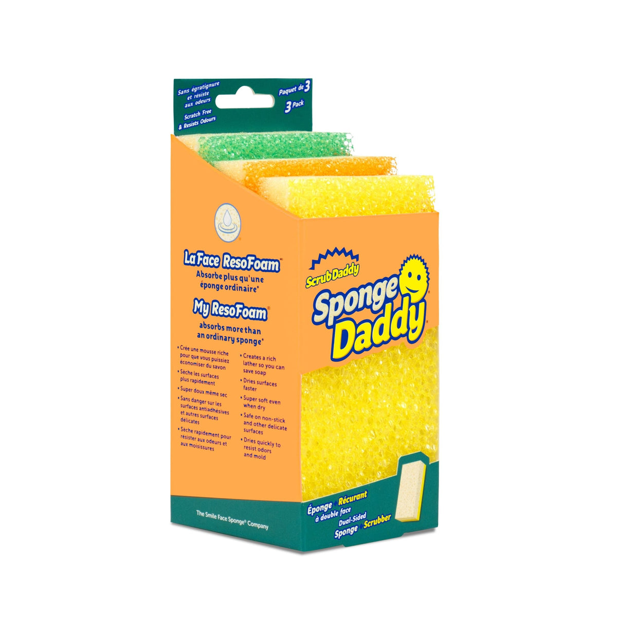 All-Purpose Gentle Scrub Cleaning Sponge, 3-pk