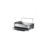 Large Steel Frame Dish Rack, Brushed Finish