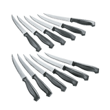 Stainless Steel Laser Steak Knife Set, Dishwasher Safe, 12-pc
