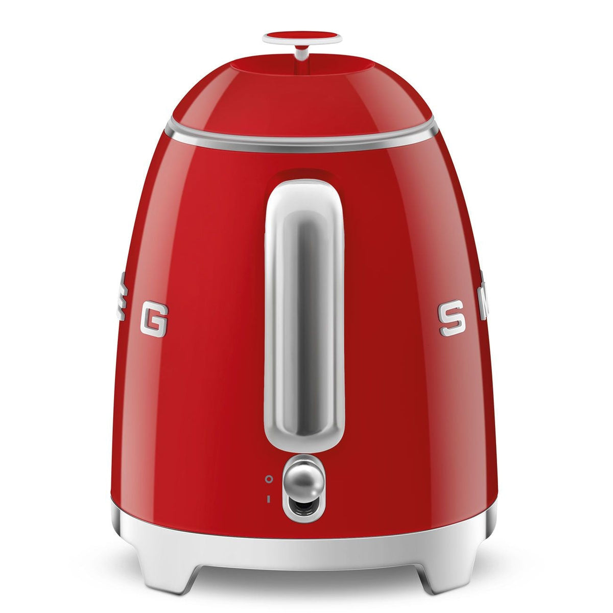 50's 1400W Retro Style Electric Mini Countertop Kettle with Cordless Base, Red, 0.8-L