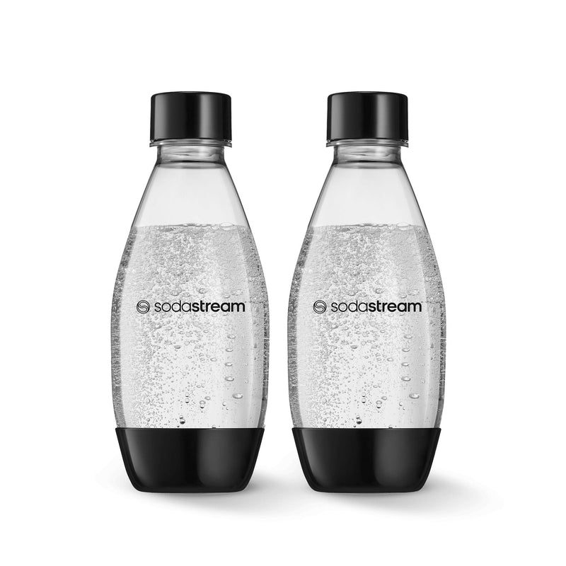 Carbonating Bottle, Dishwasher Safe, BPA-Free, Black, 0.5-L, 2-pk X1415