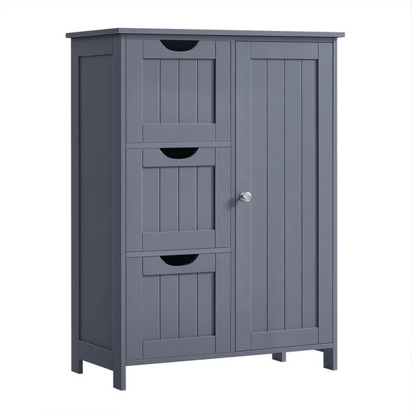 Home White Freestanding Cabinet with Drawers Y3825