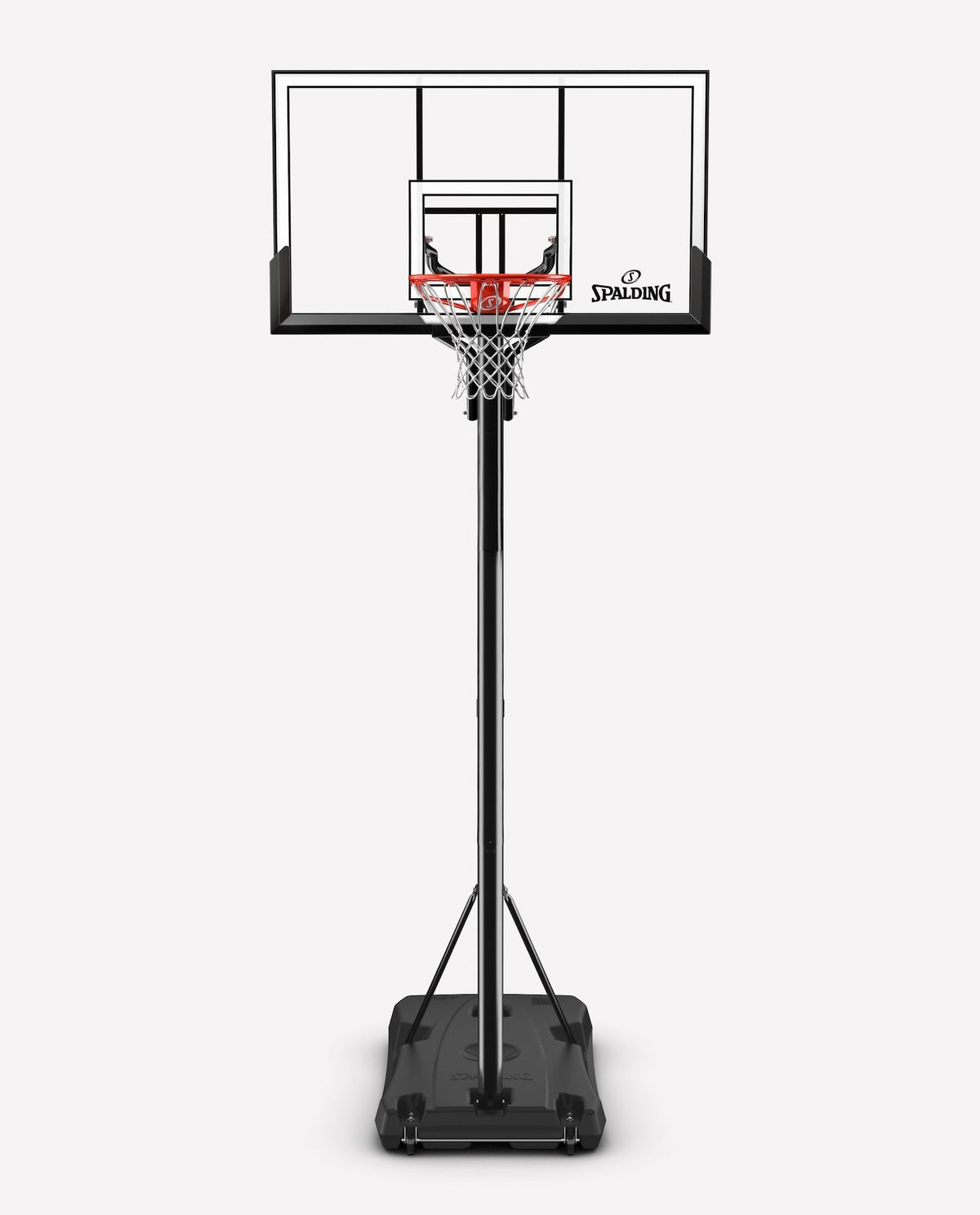 Acrylic Rapidlock Twist Portable Basketball System, 52-in