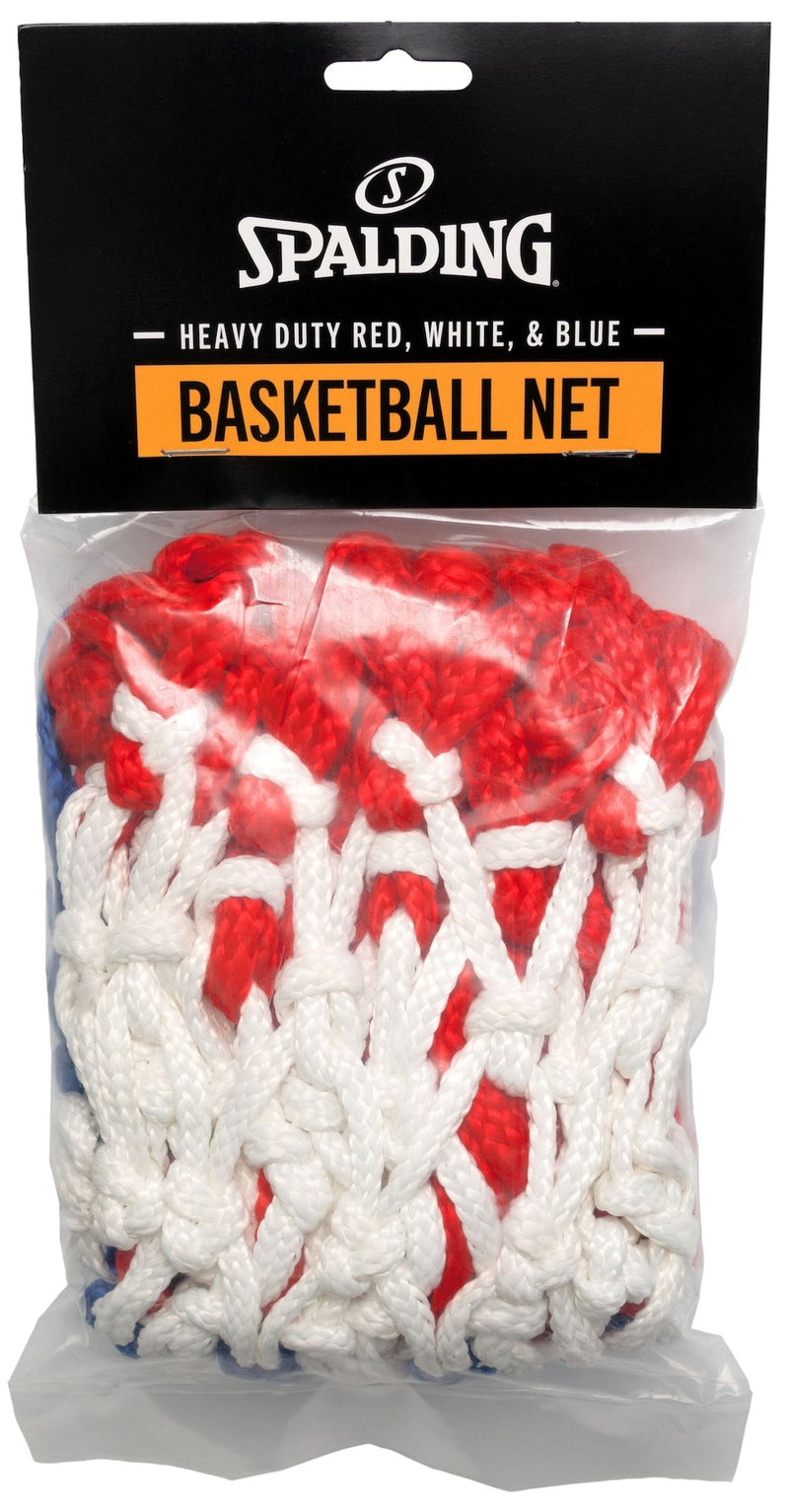 Heavy Duty Indoor/Outdoor Standard Replacement Basketball Net, Red/White/Blue C821