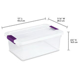ClearView Storage Box with Latched Lid, 14-L
