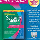 Systane Ultra Lubricant Eye Drops, Preservative Free, 3 x 10 mL Bottles