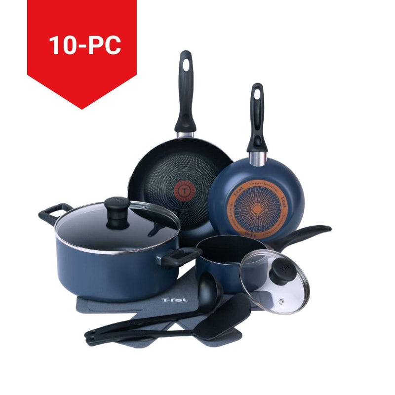 Viva Aluminum Non-Stick Cookware Set, Blue, 10-pc D8688