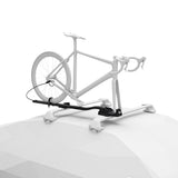 FastRide Black Lockable Fork Mount Roof Bike Rack