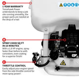 Power TCS6.5 Concrete Backpack Sprayer, 450 PSI