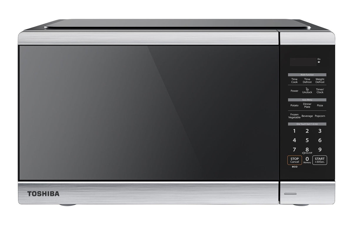 Countertop Microwave, 1100 W, Stainless Steel Smart Sensor, 1.3-cu-ft