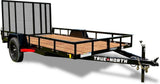 77-in x 12-ft Utility Trailer With Gate, Black