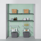 Floating Wall Shelf Board, Black Slate, 16 x 35-in