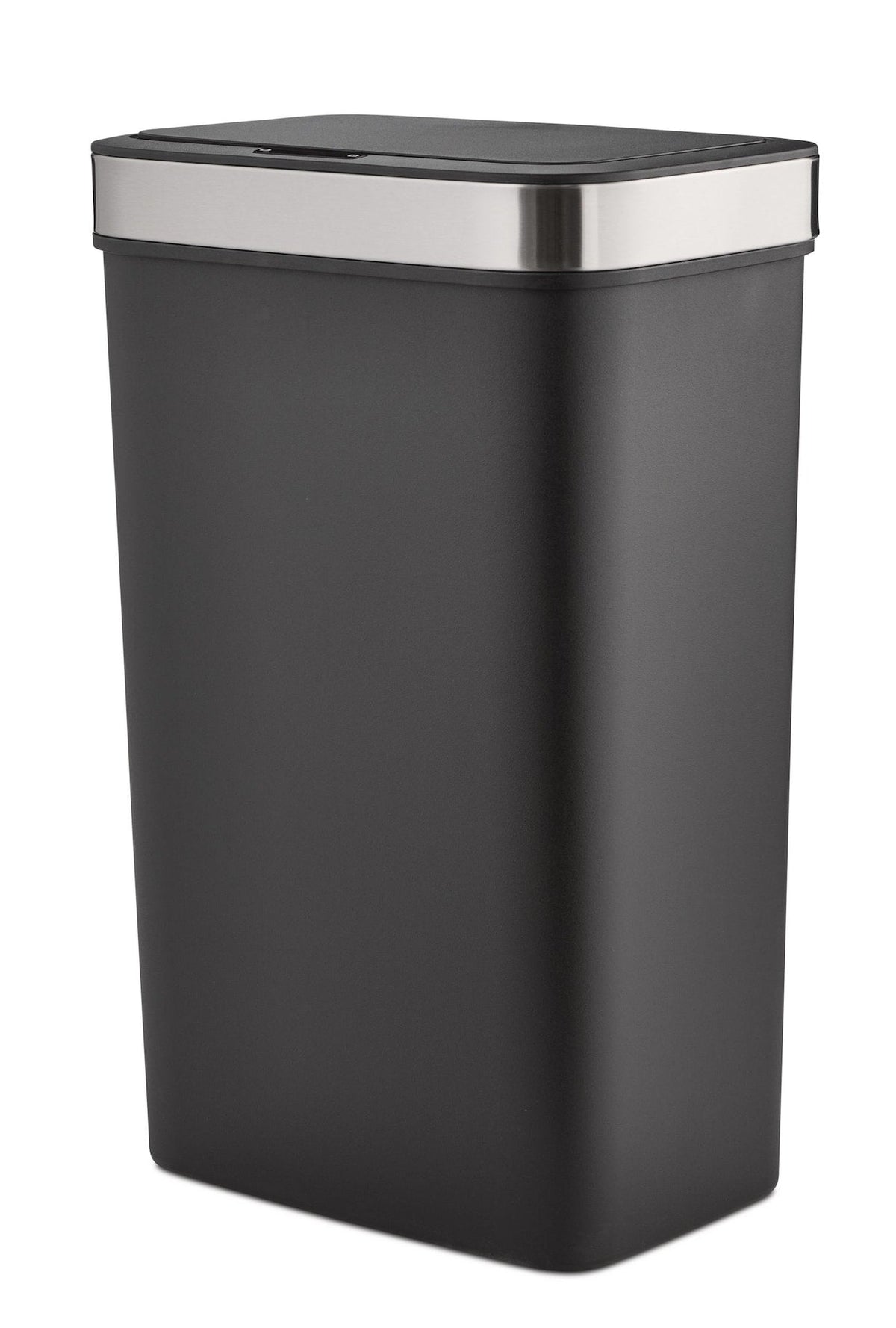 Resin Rectangular Auto Indoor Refuse Bin, Motion Sensor Lid, Black, 50-L
