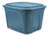 Stackable Storage Box with Lid, 72-L, Blue