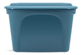 Stackable Storage Box with Lid, 72-L, Blue