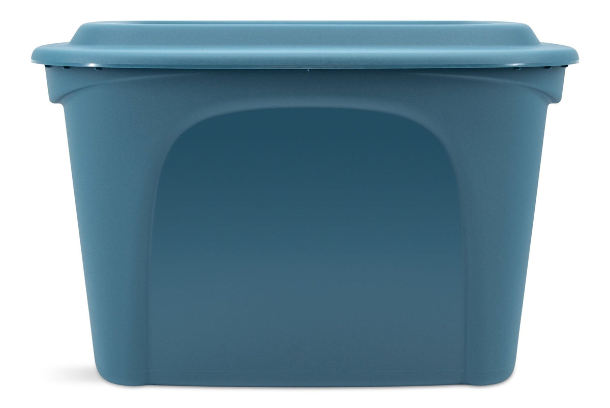 Stackable Storage Box with Lid, 72-L, Blue