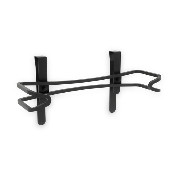 Squire Under Cabinet/Wall Mount Metal Paper Towel Holder with Mounting Hardware, Black L5013