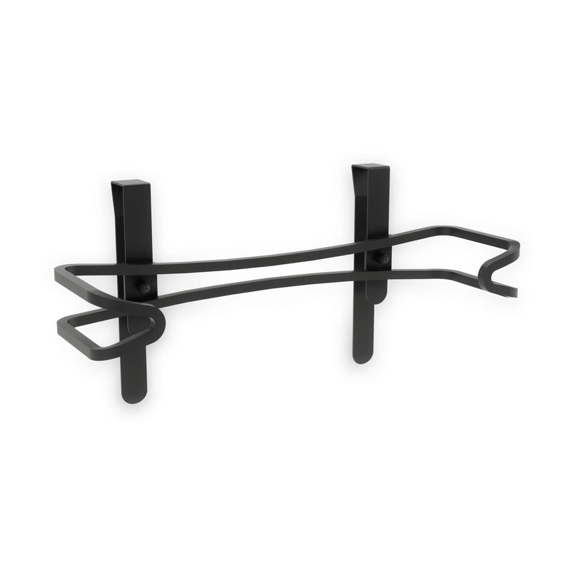 Squire Under Cabinet/Wall Mount Metal Paper Towel Holder with Mounting Hardware, Black L5013