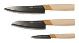 Black Ceramic Knife Set, 3-pc