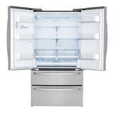 36 in. 31 cu ft. Stainless Steel French Door Refrigerator with Ice Maker