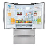 36 in. 31 cu ft. Stainless Steel French Door Refrigerator with Ice Maker