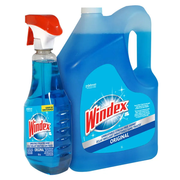 Windex Original Glass Cleaner, 5 L + 950 mL O4916