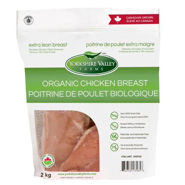 Yorkshire Valley Farms Organic Boneless Skinless Chicken Breasts, 5 2 kg I7277